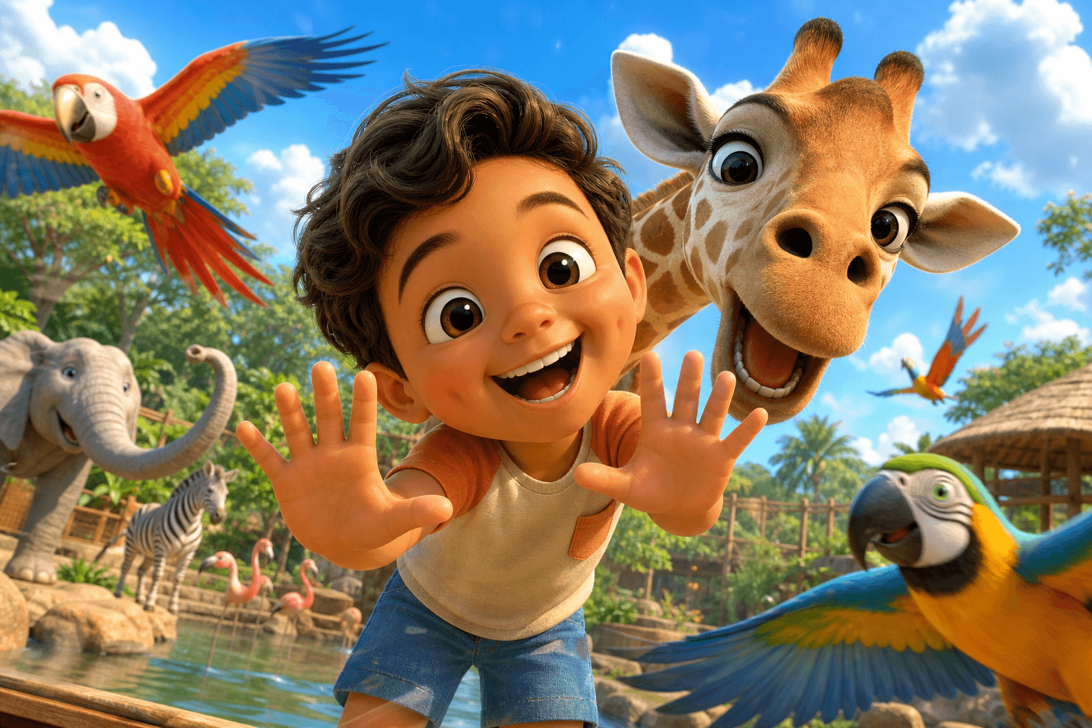 Day at the Zoo theme cover