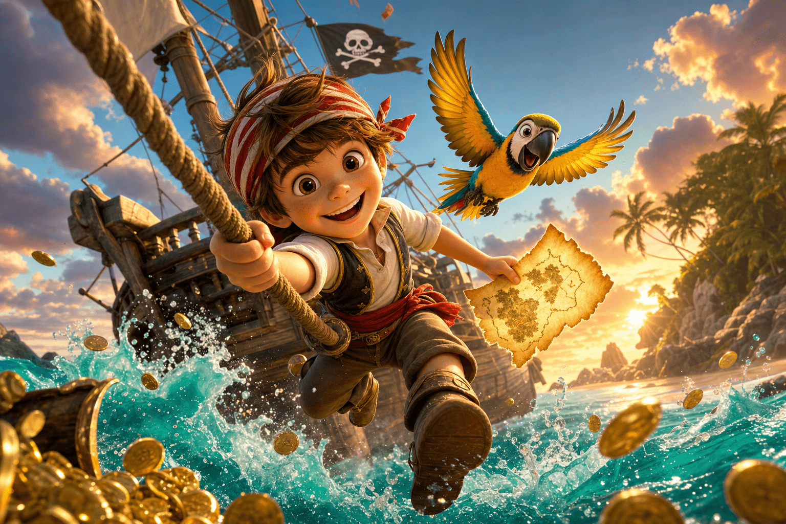 Pirate Treasure Hunt theme cover